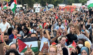 Berlin’de Filistin eylemi… Çok sayıda gözaltı