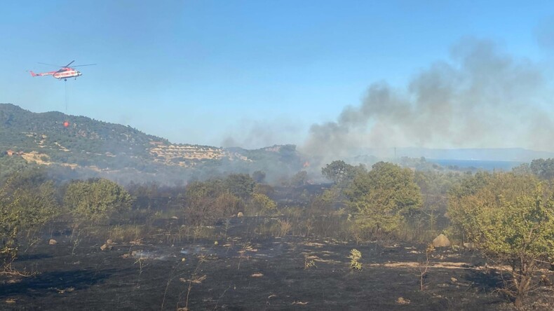 Çanakkale Ayvacık’ta orman yangını