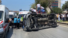 Hayati tehlikesi vardı, ambulans devrildi can verdi