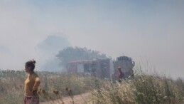 Makilik alanda çıkan yangın kampüsteki ormana sıçradı