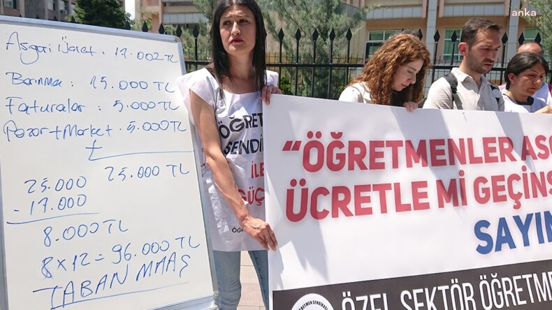 Öğretmenler nasıl geçinemediklerini bir kez de tahtada anlattı