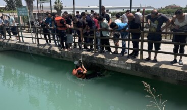 Sulama kanalına atlayan eşini kurtarmak isterken kayboldu