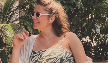 Burcu Biricik’ten karnı burnunda yeni pozlar