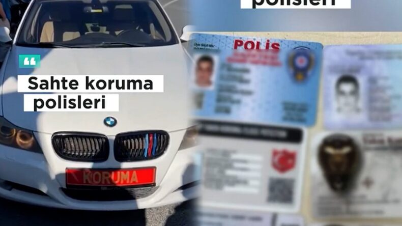 Kırmızı plaka sahte kimlik: Koruma gibi İstanbul turuna çıkmışlar