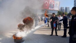 Çukurova Belediyesi’nde yangın tatbikatı