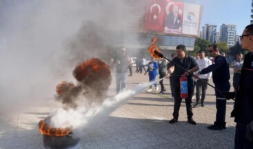 Çukurova Belediyesi’nde yangın tatbikatı