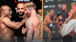 Dev maç öncesi olay! Mike Tyson Jake Paul’a tokat attı