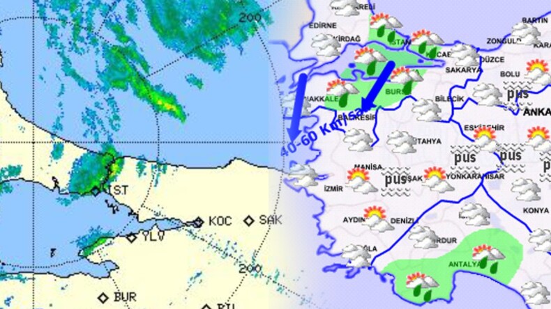 Meteoroloji radarında görüldü, İstanbul resmen ikiye bölündü!