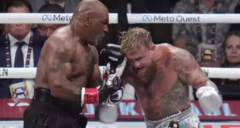 Tüm dünya bu maça kilitlenmişti: Jake Paul, Mike Tyson’ı mağlup etti